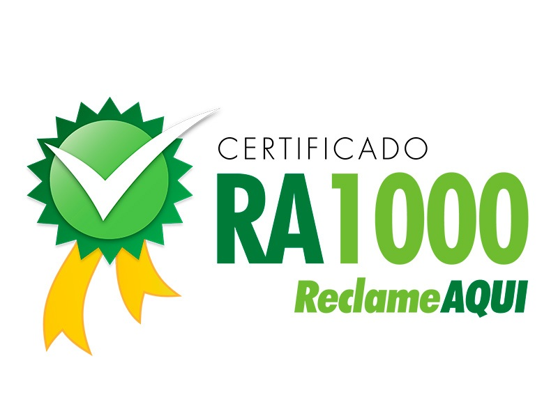 Certificado RA1000 ReclameAQUI